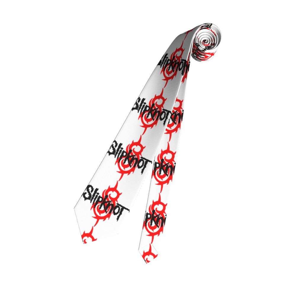 Slipknots Neckties Men's Customized Silk Heavy Metal Rock Music Gift Neck Tie for Office
