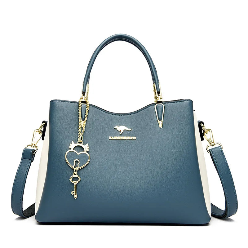 Ladies Quality Leather Shoulder Bags 2023 Luxury Handbags For Womens Designer Fashion Large Capacity Casual Tote Bag Sac A Main