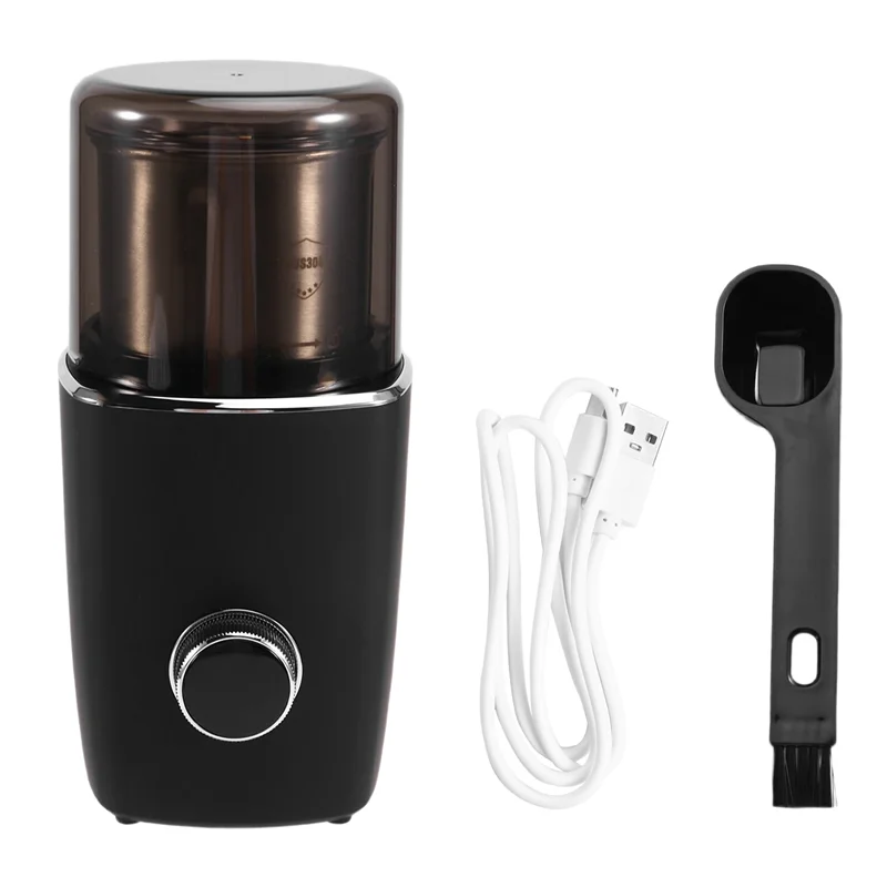 B59B-Hands-Free Blade Coffee Grinder, Cordless Coffee Mill,Rechargeable Battery With Removable Bowl, For Camping, Travel,Etc.