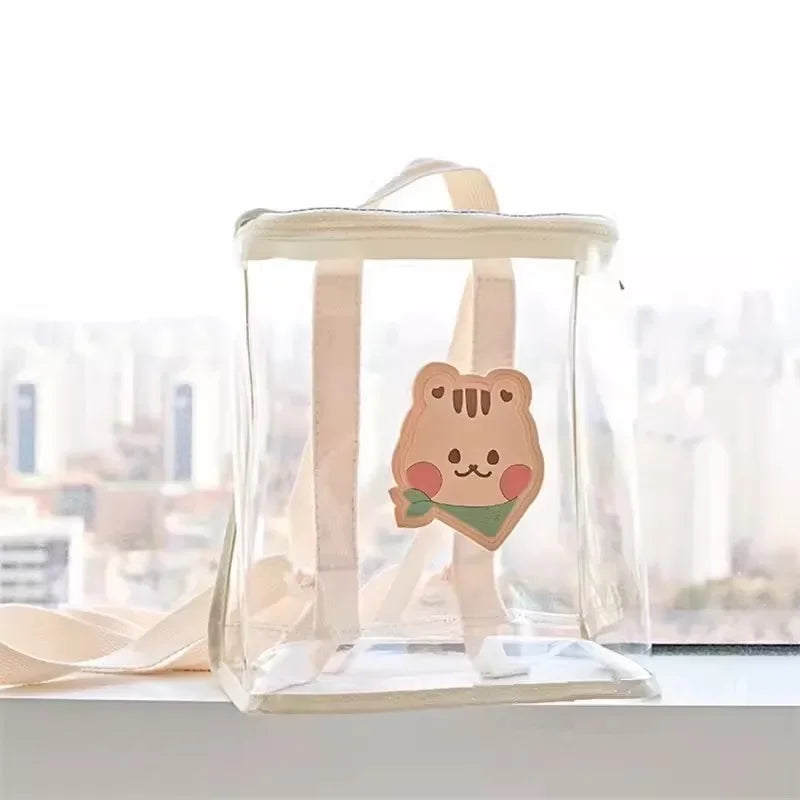 Kids Backpack Toddler Backpack Mother Kids Bags for Girl School Bags Cute Pvc Transparent Bag for Boy Bolsas Para Niños Mochila