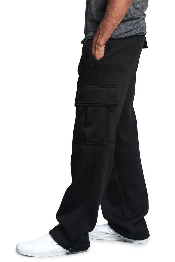Spring and Autumn New Men's Sports Leisure Trousers Multi-pocket Loose Solid Color Cargo Work Pants Streetwear Men Pants
