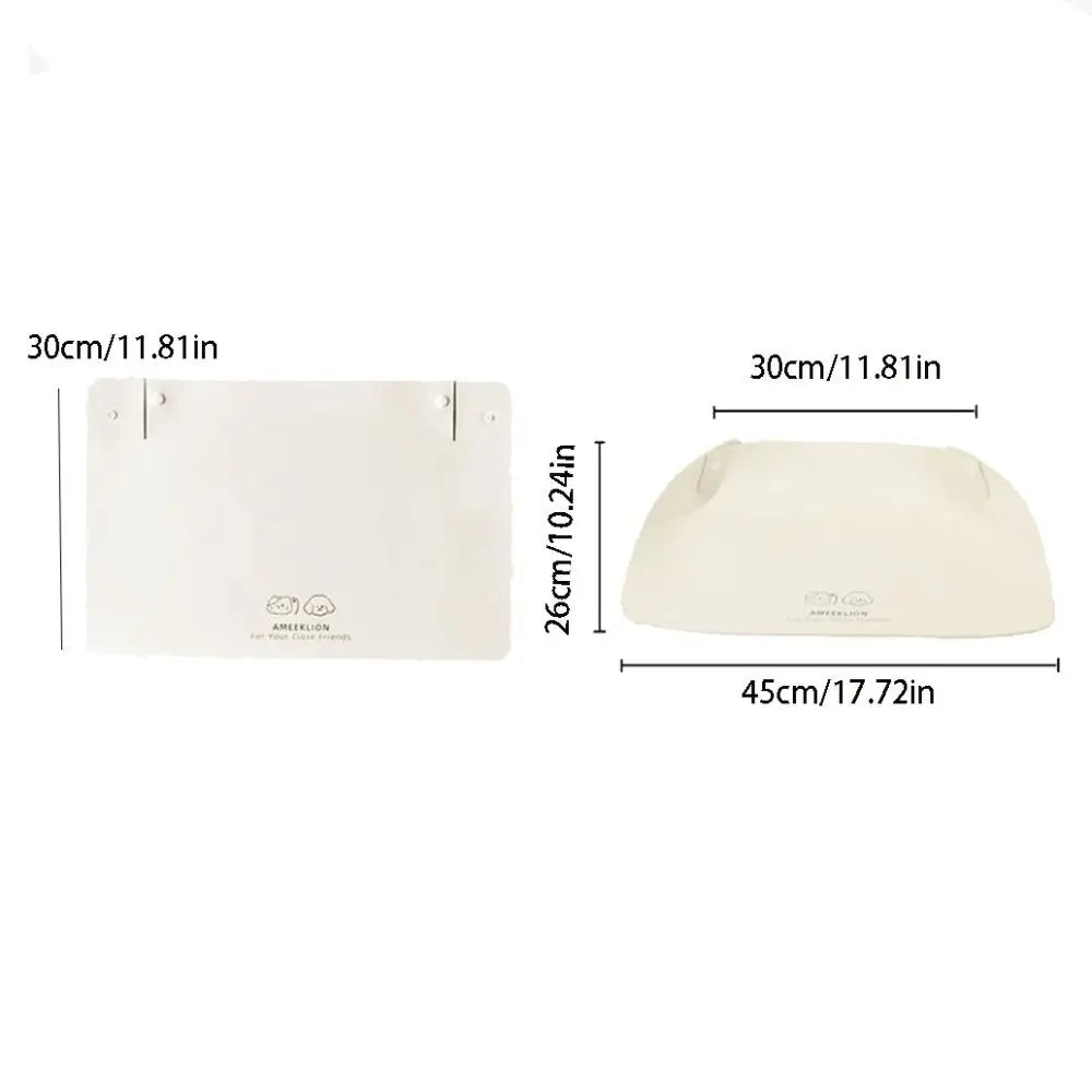 Easy To Clean PU Leather Pet Anti Spill Placemat Oil Resistant Anti Slip Cat Bowl Mat Waterproof Dog Food Pad Kitten