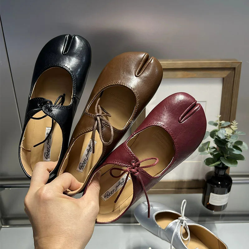 new Footwear Butterfly-Knot Ladies Flats Slip On Shoes Casual Female Soft Fashion Strange Toe Women Flats With Shoes