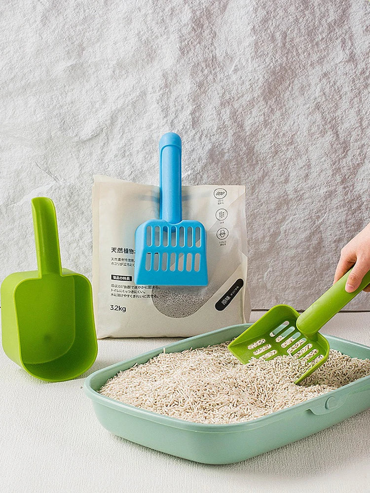 Cat Litter Scoop Plastic Cat Litter Shovel With Base Self Cleaning Cat Litter Box Shovel Kitten Toilet Clean Tools Cat Supplies