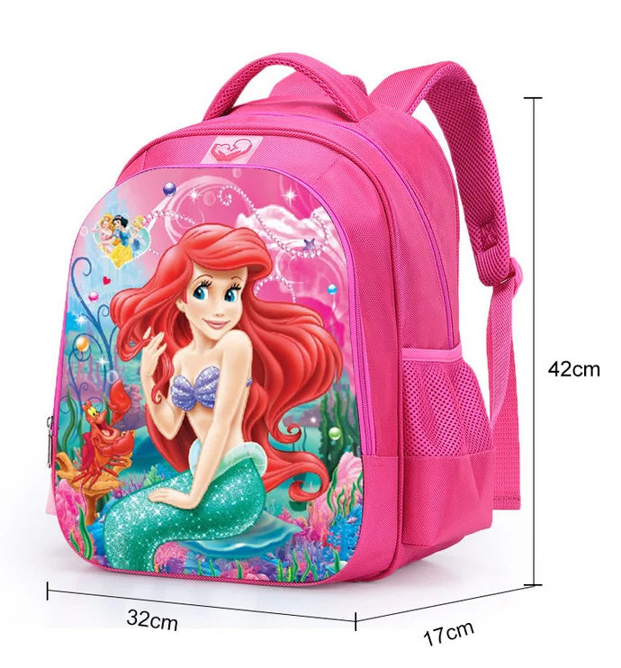 16 inch Girls School Bags Princess Cartoon Schoolbags Pink Backpack kids Cartoon Primary Bookbag Kids Mochila Infantil