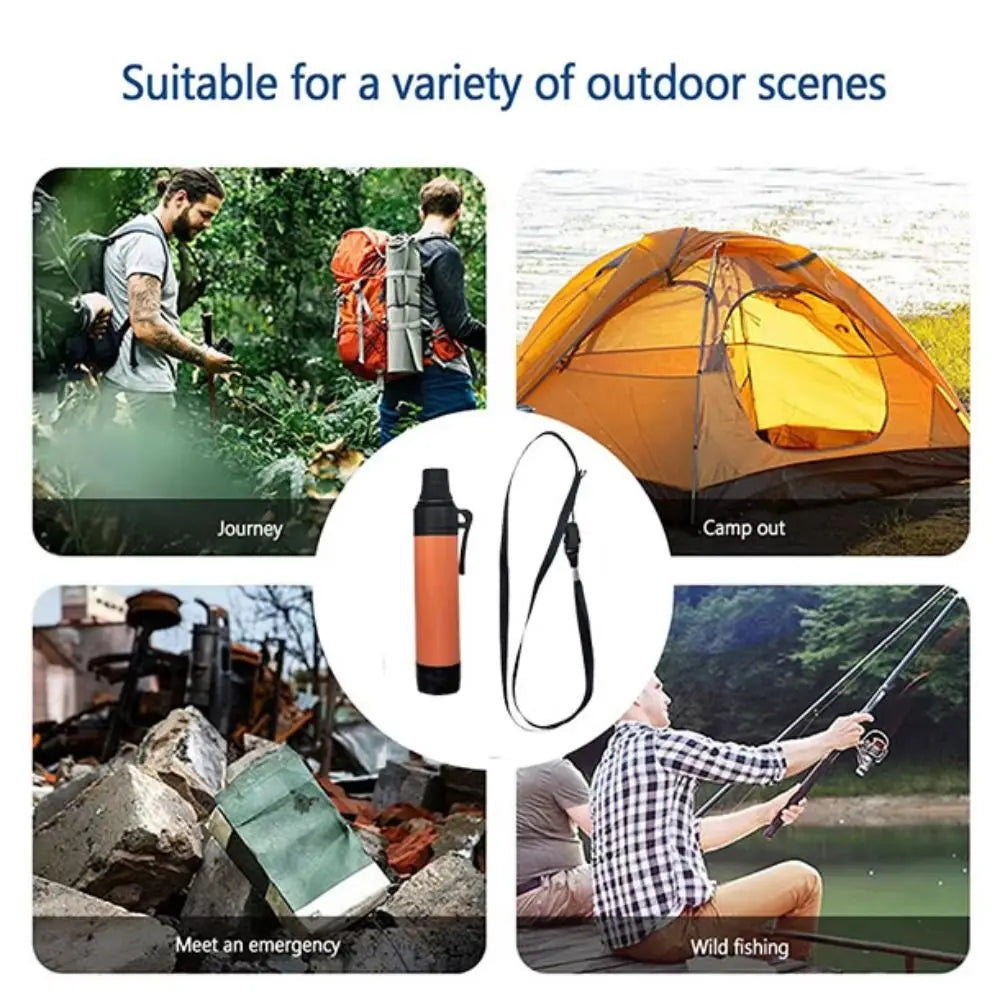 Mini Mini Water Filter Straw Purifier Direct Drinking Purification Water Filter Survival Straw Drinking Water Filtering Straw