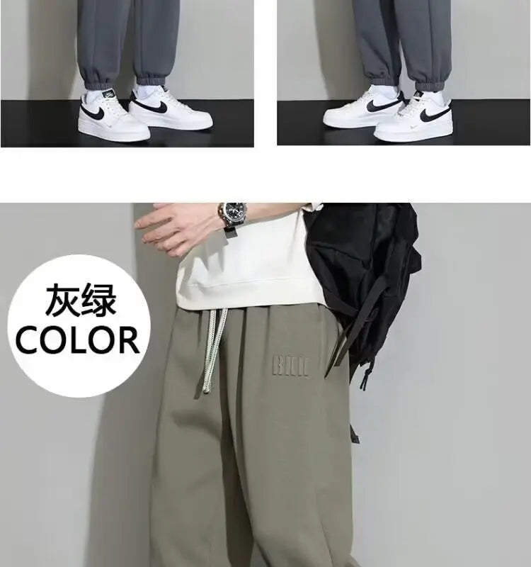 Men's Trousers Casual Trousers Loose Popular Sports Pants Versatile Casual Pants for Boys