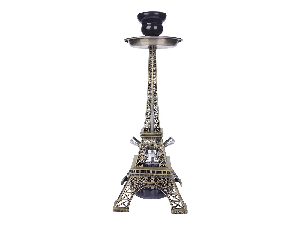 Tower Hookah Shisha Pipe Set Double Hookah Hoses Glass Base Ceramic Bowl Charcoal Tongs Chicha Narguile Sheesha Hookah Smoking