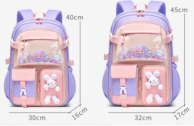 2026 Primary School Girls' Schoolbag Kawaii Lightweight Children's Bag Waterproof Bags Colorful Travel Backpack Mochilas Gifts