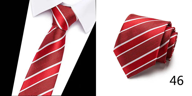 Hot Sale Necktie Man 7.5 cm Silk Tie Solid Color Gravatas Suit Accessories Fit Wedding Holiday Party