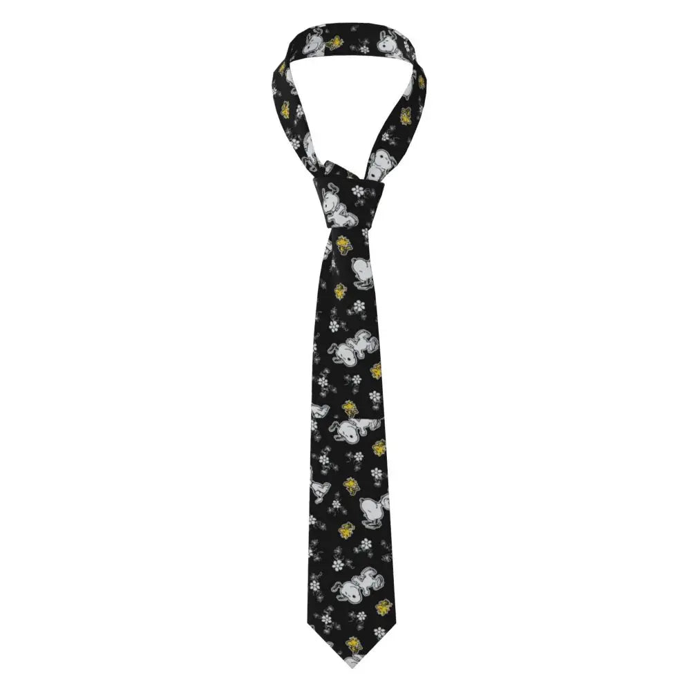Personalized Fashion S-Snoopys Neckties Men Silk Cartoon Office Neck Tie