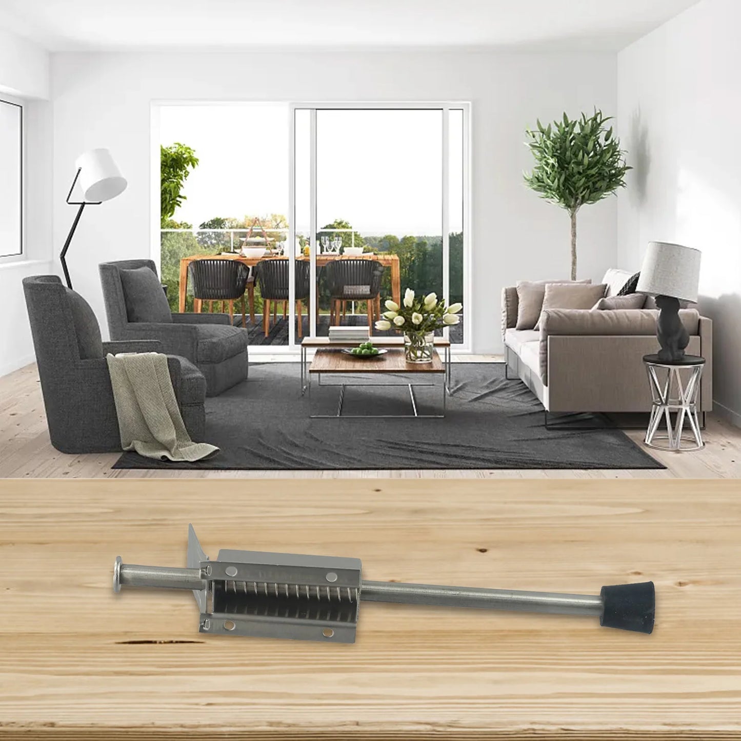 Home Foot Pedal Door Stopper Door Top Stopper Durability Easy Use Foot-operated Design Garage Door Positioning