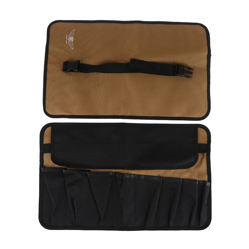 Pouch Bag for Tools; Made from Oxford Cloth; Convenient Roll-Up Design; Fits Wrench, Spanner, Hammer and More