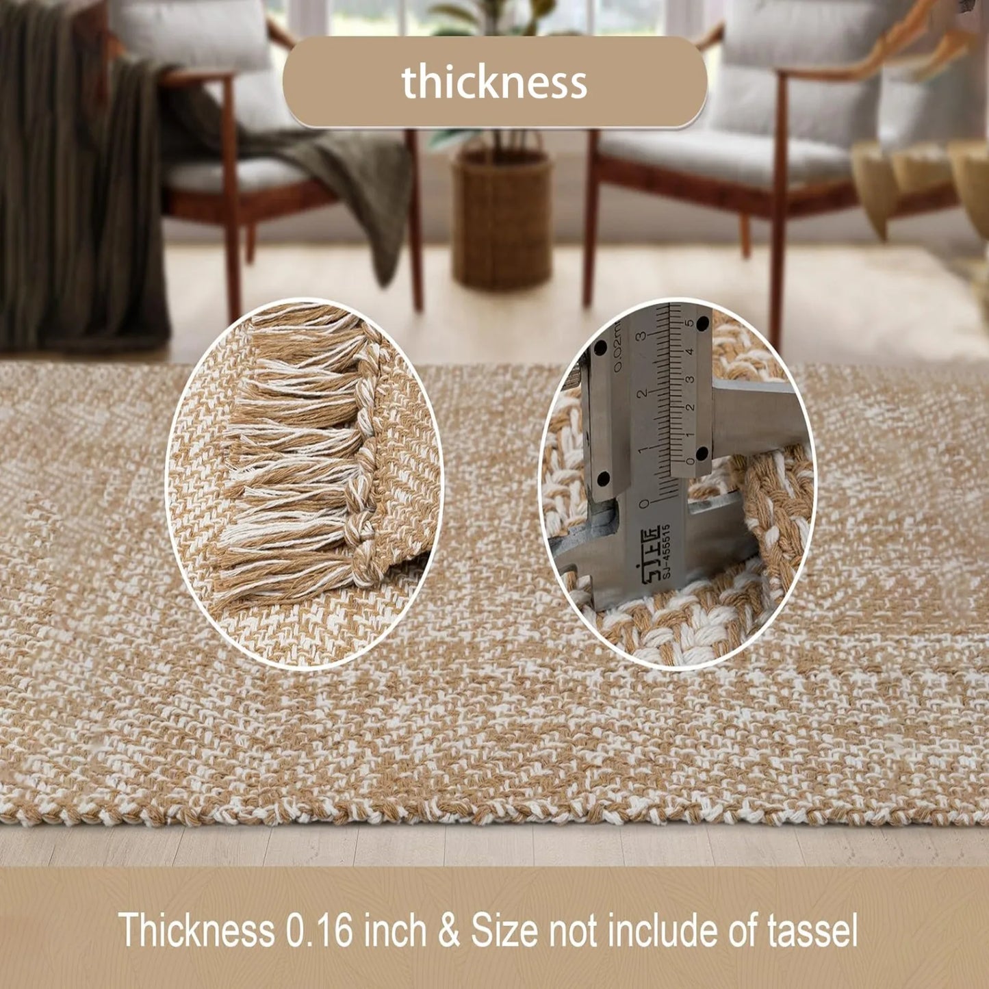 Cotton Linen Weave Carpet for Living Room Bedroom Kitchen Area Rugs Floor Mat Water Absorbent Bathroom Carpets Doormat