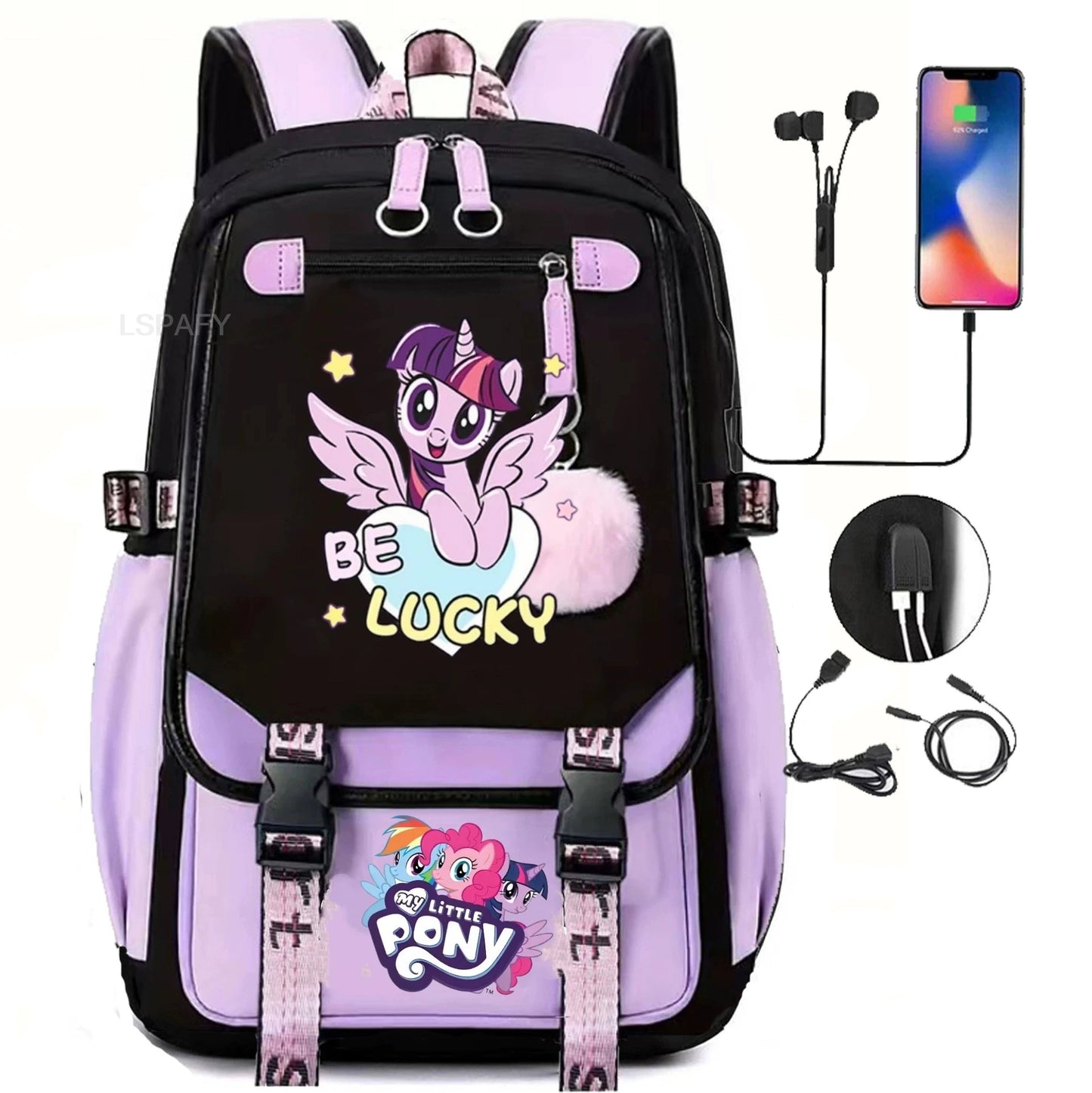 My Little Pony SchoolBags Fashion Boys Girls Backpack Rucksack Casual Travel Multipocket Book Bags New Semester Gift