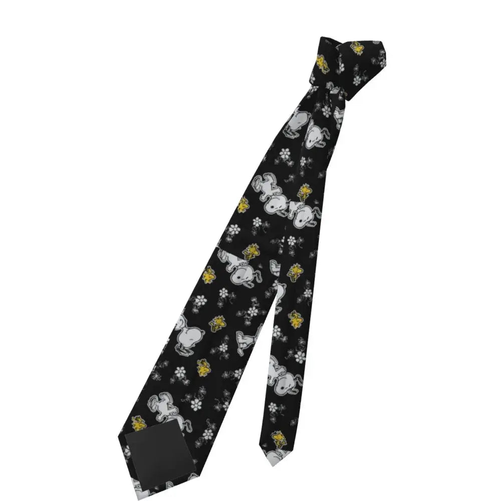 Personalized Fashion S-Snoopys Neckties Men Silk Cartoon Office Neck Tie