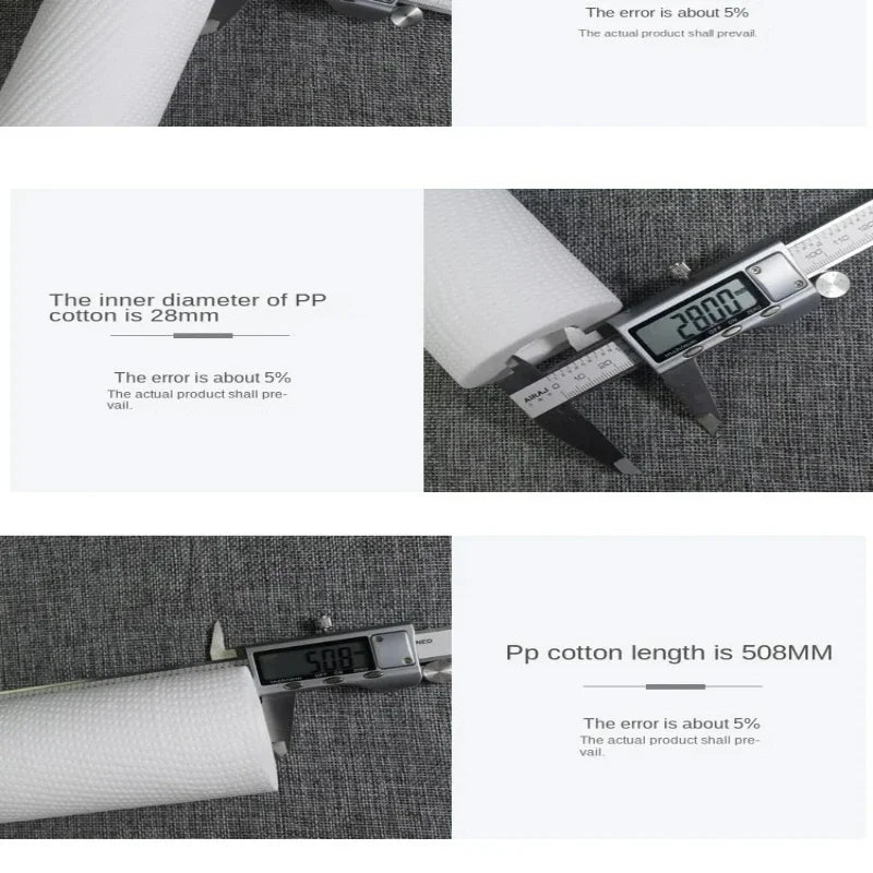 5pcs 20" Water Purifier 20 Inch 5 Micron Sediment Water Filter Cartridge Pp Cotton Filter Water Filter System