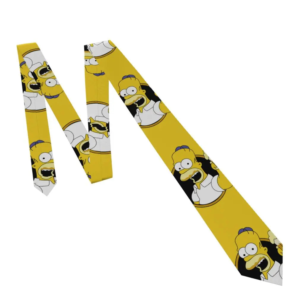 Personalized The S-Simpsones Homer Neck Ties Men Formal Silk Wedding Neckties