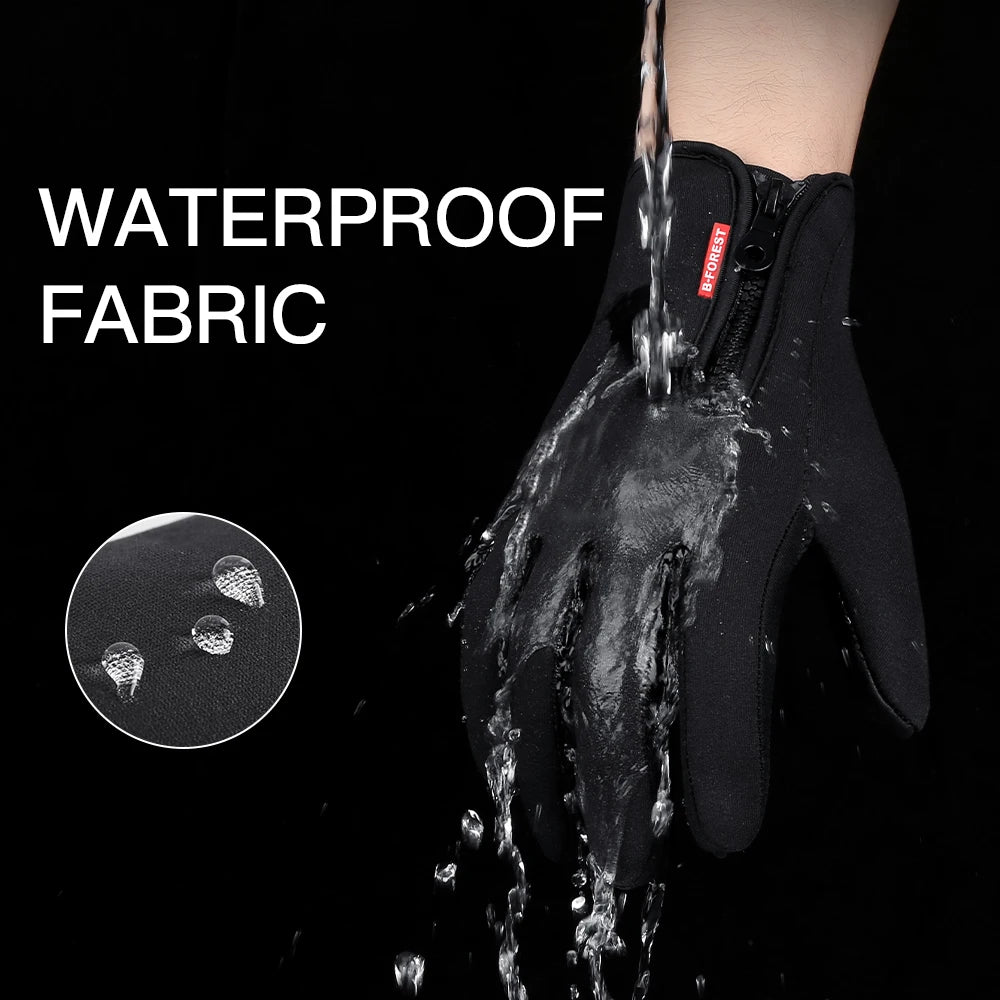 Outdoor Warm Gloves Autumn Winter Thermal Sport Cycling Running Bicycle Ski Gloves for Camping Hiking Motorcycle Gloves MenWomen