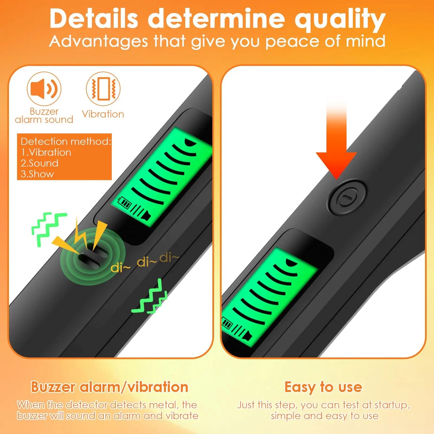 Metal Detector IP66 Waterproof Portable High Sensitivity Metal Detector Underground UnderwaterMultipurpose Metal Finder