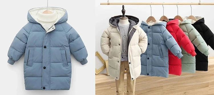 Winter Baby Kids Jacket For Girls Coats Lamb Wool Plus Velvet Thick Coats Toddler Children Outwear 1-6 Year Boys Cotton Jackets