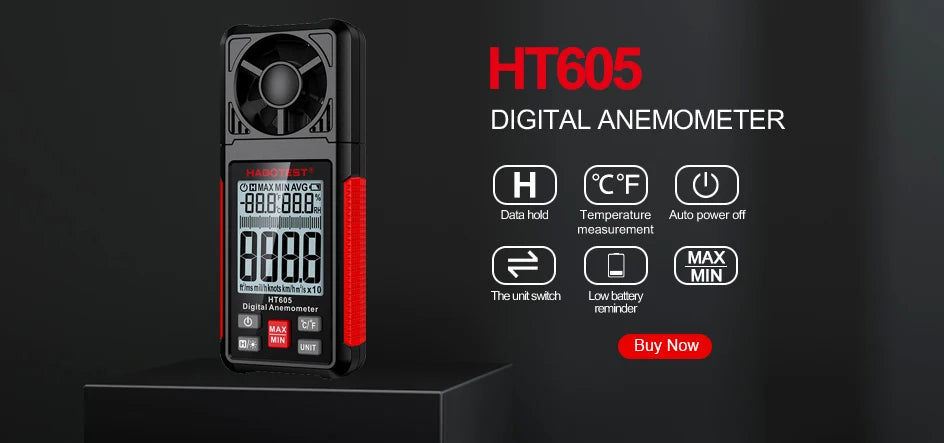 HABOTEST HT650 Digital Infrared Thermometer-50~380/550/800 Laser Non-Contact Pizza BBQ Grill Engine Industry IR Thermometer Gun