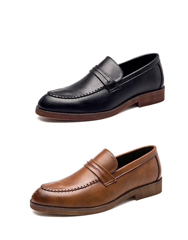 High Quality Formal Shoes For Men Loafers Men Business British Wedding Social Leather Shoes Men’s Dress Shoes Leather Shoes Male