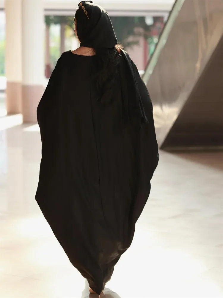Islamic Clothing Ramadan Dress Muslim Abayas With Hijab 2 Pics Women Jilbabs Long Sleeve Modesty Maxi Dresses Loose Kaftans