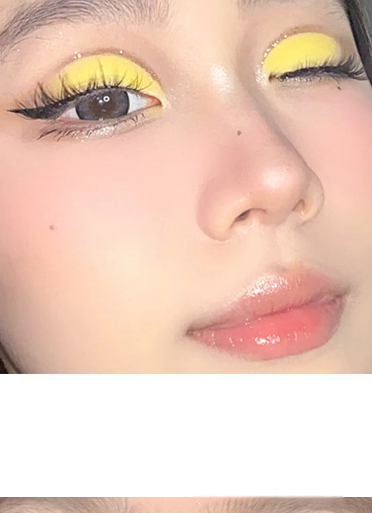 Matte Green Yellow Monochrome Eyeshadow Palette Natural Color Rendering Powder For Delicate Eye Contouring Brightens Makeup