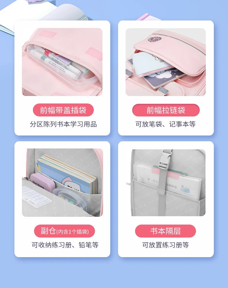 GOLF Primary School Bags for Girls Pink School Backpacks 9 to 10 Years Bookbags Kids Orthopedic Backpack Grade 1 to 4 Boys 2025