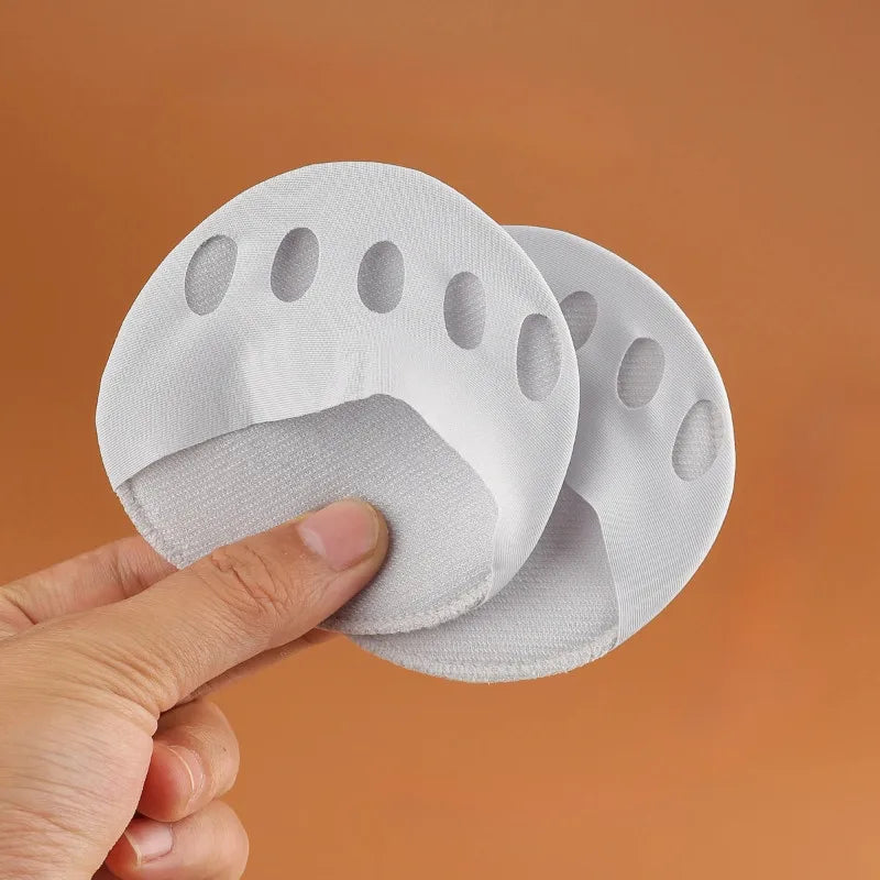 Women Five Toes Forefoot Pads High Heels Half Honeycomb Breathable Insoles Summer Thin Ice Silk Invisible Feet Care Socks Insert