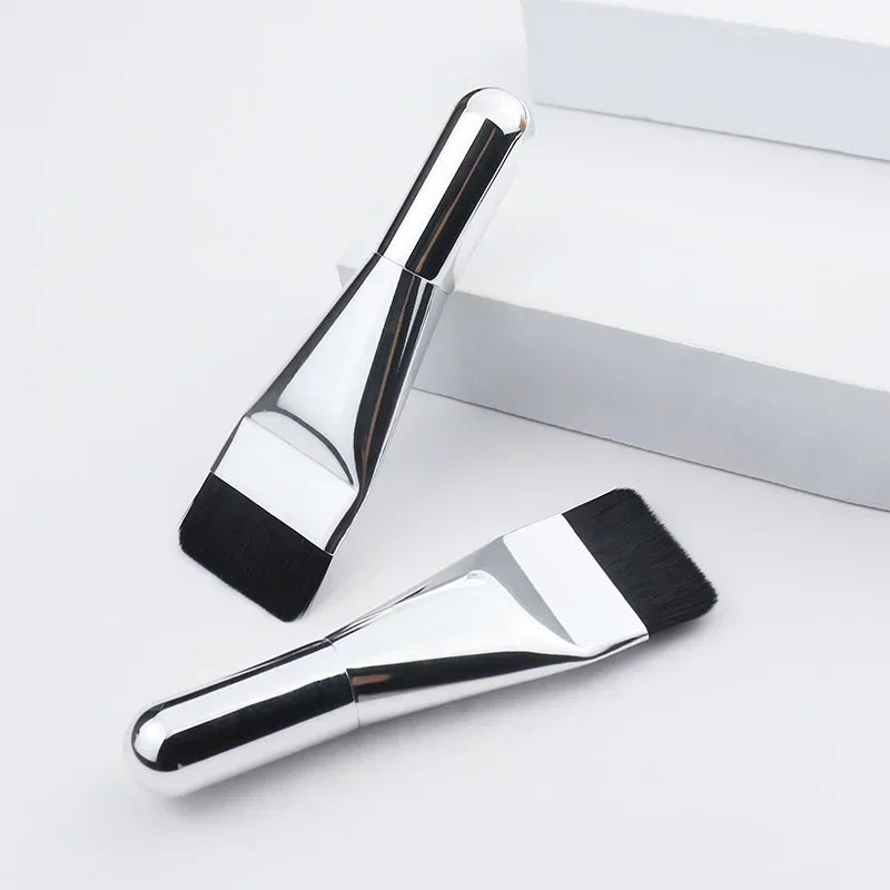 2pcs Ultra Thin Foundation Brush Update Soft Hair Face Flat Contour Brush BB Cream Blender Mixed Foundation Cream Makeup Brush