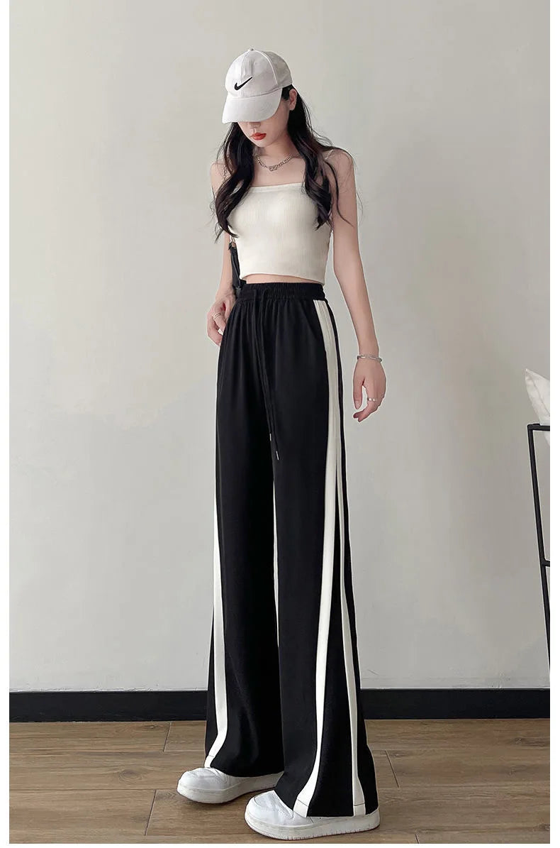 Slimming Straight Leg Pants for Women Spring Summer New Sle plus Size Casual Wide Leg Trousers Loose Comfortable Student Sp...