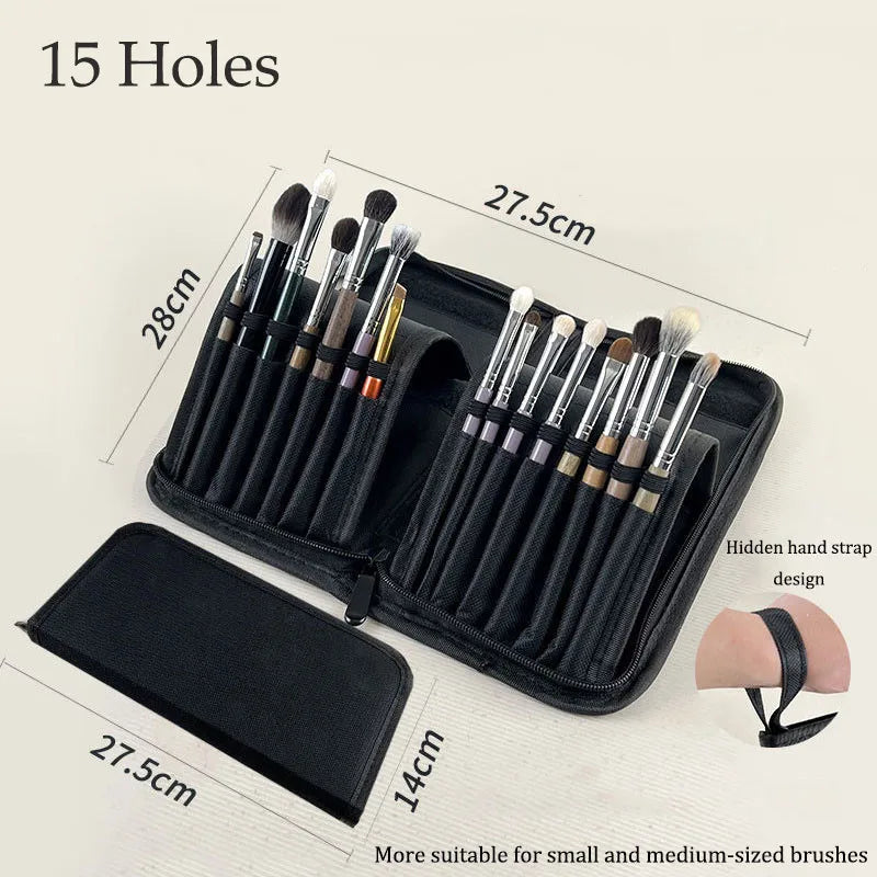 Multifunctional Makeup Brush Storage Bag Makeup Artist Cosmetic Case Handbag Portable Travel Cosmetic Organizer Bag Beauty Tools
