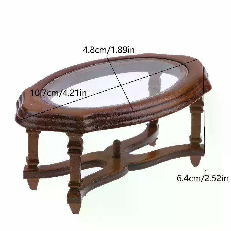 1/12 Dollhouse Furniture: Coffee Table Model; Stylish Decor for Miniature Living Room Scenes