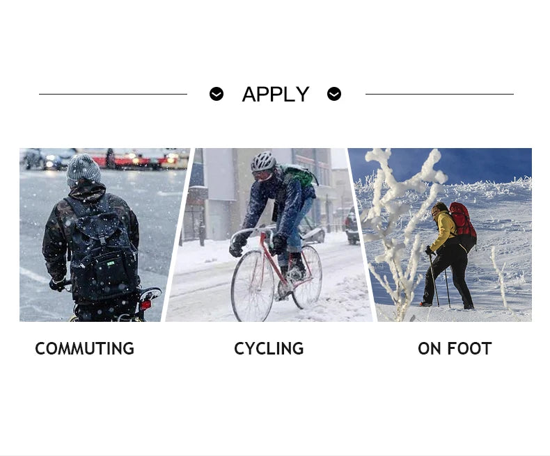 Outdoor Warm Gloves Autumn Winter Thermal Sport Cycling Running Bicycle Ski Gloves for Camping Hiking Motorcycle Gloves MenWomen