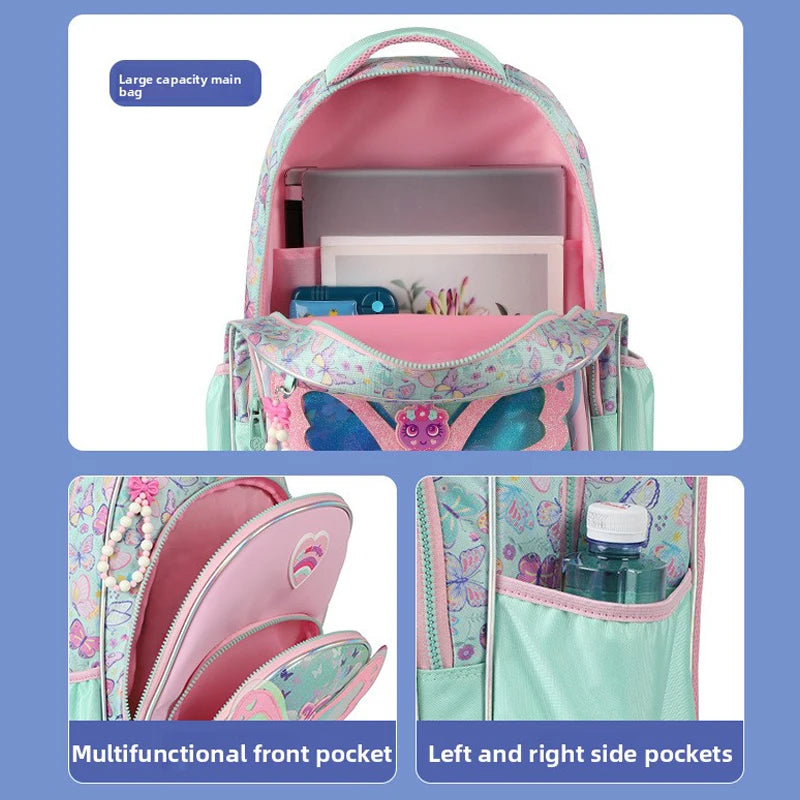 Kids School Backpacks for Girls School Bag Set with Lunch Bag Pencil case Elementary Students Backpack Cute Book Bag