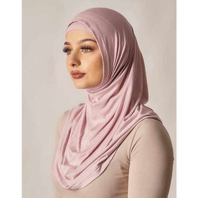 Islamic Modal Black Hijab Abaya Hijabs For Woman Abayas Jersey Hijab Scarf Muslim Dress Women Turbans Turban Instant Head Wrap