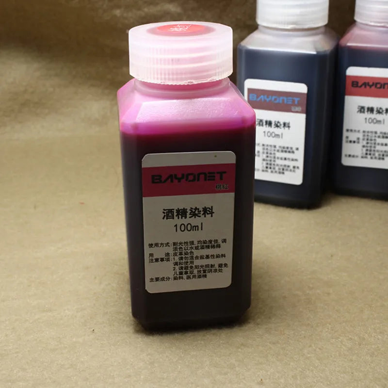 16 Colors Carving 100ml/bottle Leather Alcohol Dye Leather Dyeing Diy Handmade Cowhide Dyeing Agent Leather Leather Coloring Age