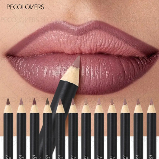 Lipliner Lipstick, Plump and Charming Lips, Not Dry, Nude Brown, Multi-color Choice, with A Variety of Makeup, Lip Cosmetics