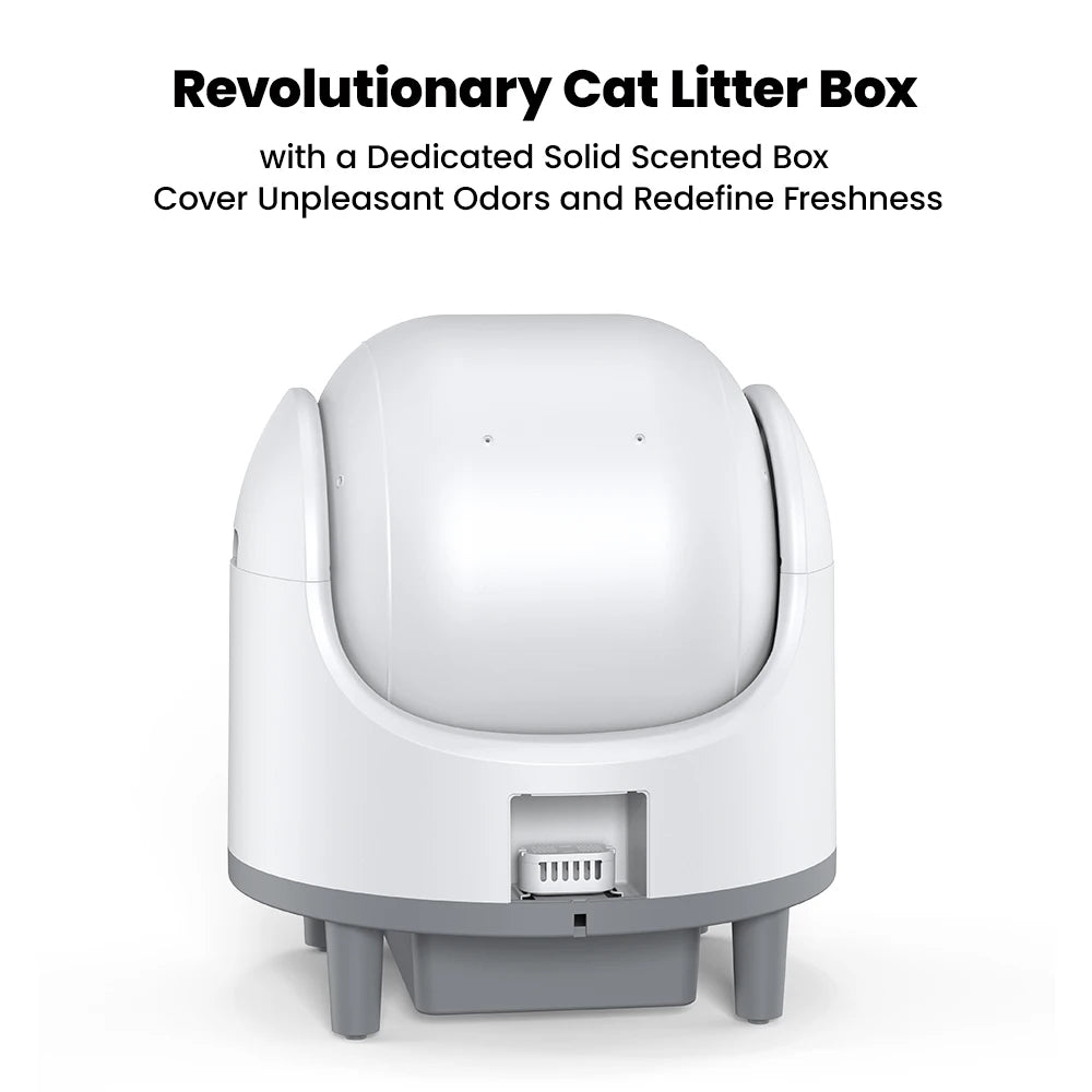Self-Cleaning Cat Litter Box Easy to Clean Smart Cat Toilet with Cat Litter Mat Automatic Cat Litter Box By WIFI Control