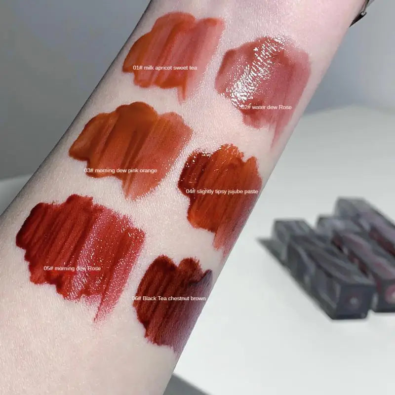 Moisturizing Mirror Lip Glaze Waterproof Sweatproof Long Lasting Lip Gloss Non-stick Cup Easy To Apply Liquid Lipstick Cosmetics