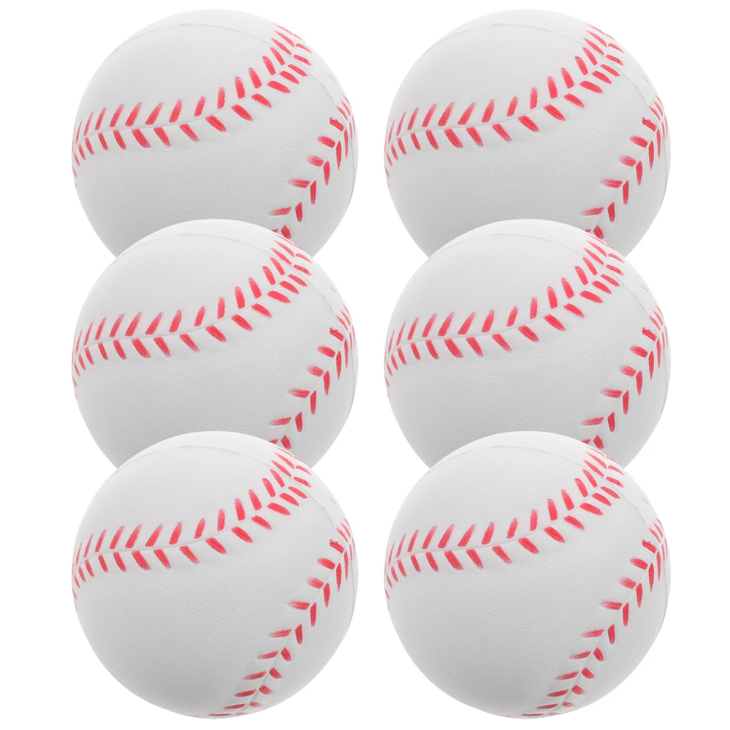 6Pcs Sponge Training Baseball Pitching Batting Kids Tennis Balls Bases Softball Sports Pu Practice Baseball Outdoor sports