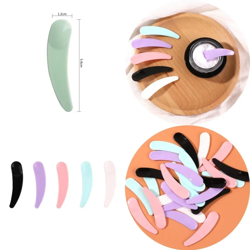 10/30/50/100PCS eye cream scoop crescent spoon facial mask stick spoon face cream spoon cosmetics packaging tool