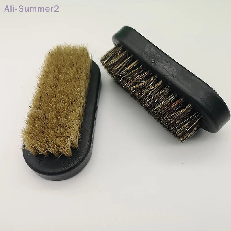 Shoe Polish Brush Leather Pig Hair Soft Polishing Tool Cleaning Brush Nub Leather Boots Clean Shine Brush