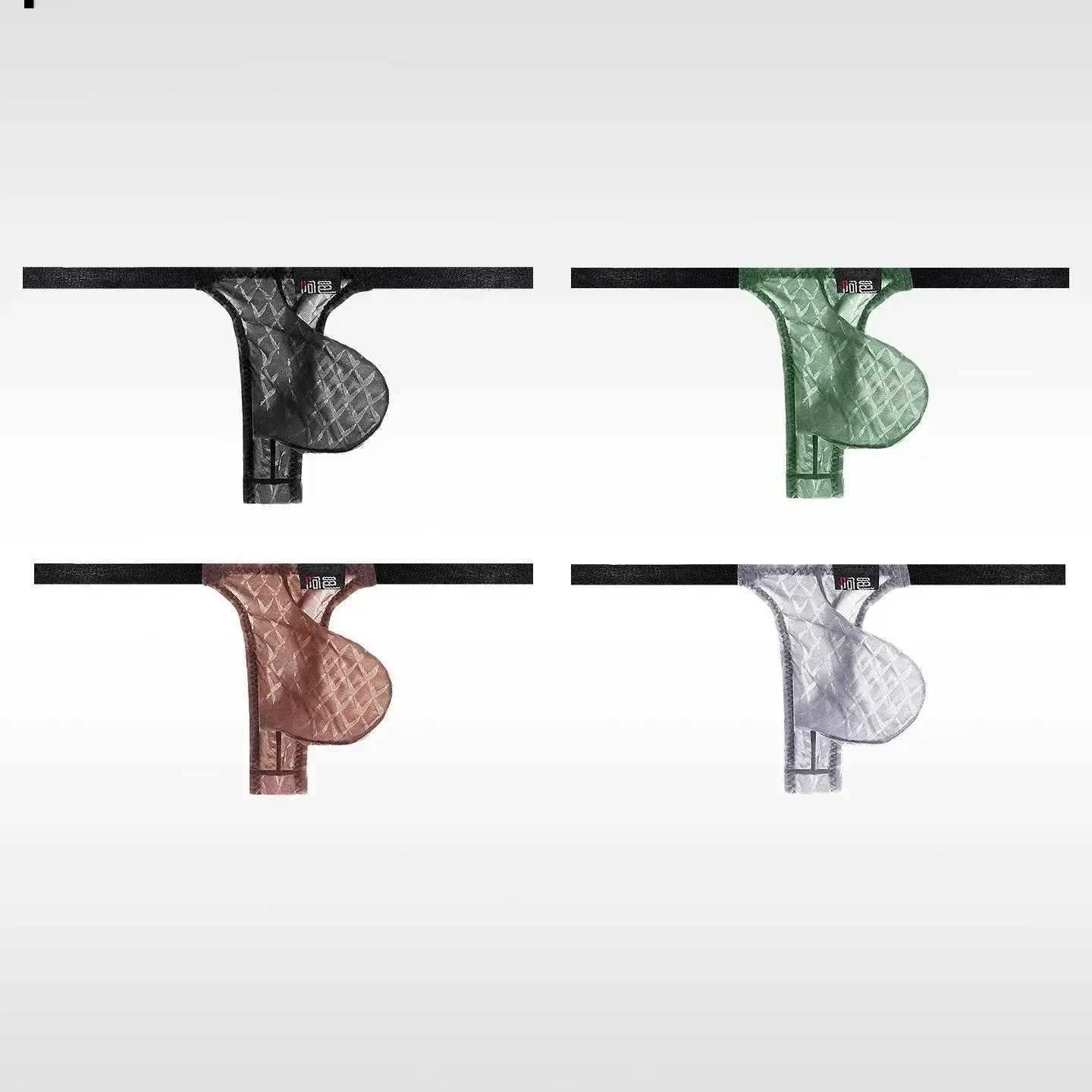 men's thongs fully transparent T-pants ultra-thin ice silk men's fun transparent low waisted slim fitting T-pants 2001