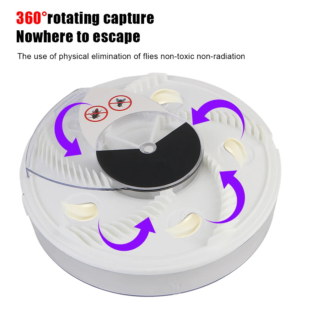 USB Indoor Outdoor Fly Trap Insect Pest Catcher Automatic Flycatcher Pest Reject Control Repeller Electric Pest Killer