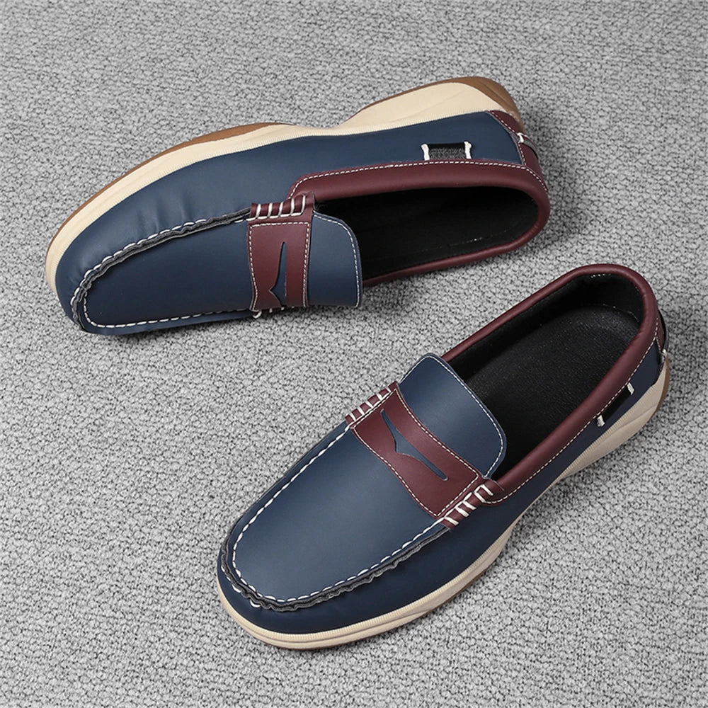 Men's Business Casual Loafers Shoes for Office Travel And Vacation Durable Elegant TPR Outsole Formal Shoes
