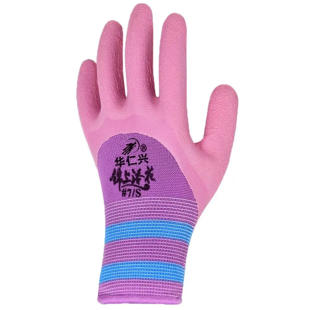 Latex Wrinkles Working Gloves Tool 15 Needles Nylon Protective Mittens Anti-slip Wear-resistant Rubber Coated Glove Female