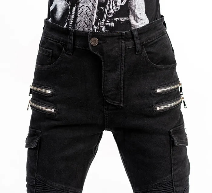 Motorcycle riding pants, motorcycle pants jeans with protective gear4 seasons spring men's women's casual anti-drop pants